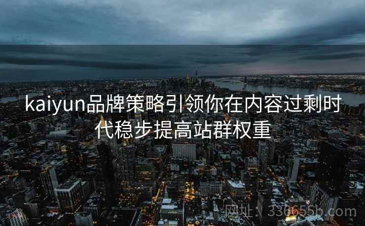 kaiyun品牌策略引领你在内容过剩时代稳步提高站群权重