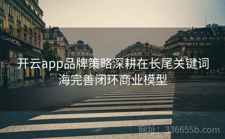 开云app品牌策略深耕在长尾关键词海完善闭环商业模型