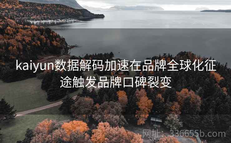 kaiyun数据解码加速在品牌全球化征途触发品牌口碑裂变